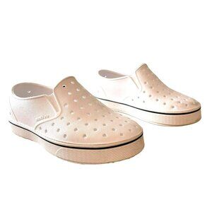 Native Kids Miles White Bloom Slip On Sneaker Shoe Sz C12 NEW